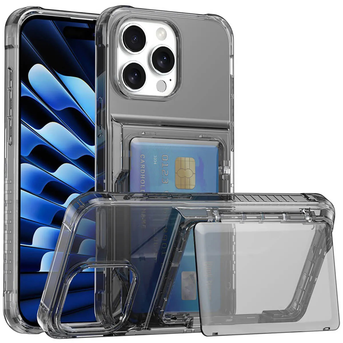 Transparent Photocard Phone Case: Built-in DIY Holder for Personalized Card Display