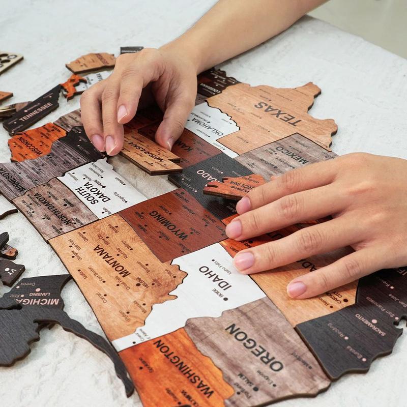 The United States Map Puzzle Full Packed