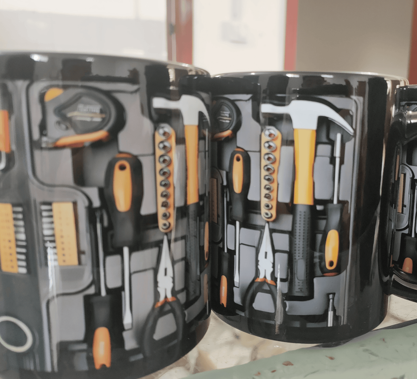 🎁2D Printing Process Mechanic Toolbox Mug