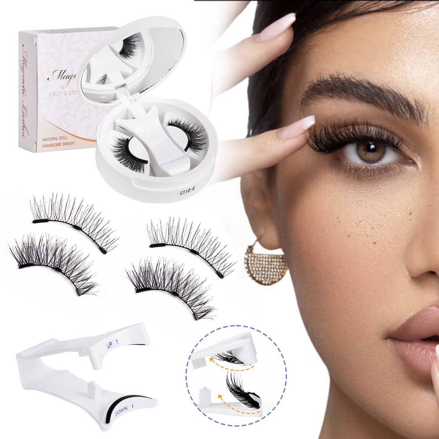 💖Summer Hot Sale-- Soft Magnetic Eyelashes All-in-One Box, Reusable