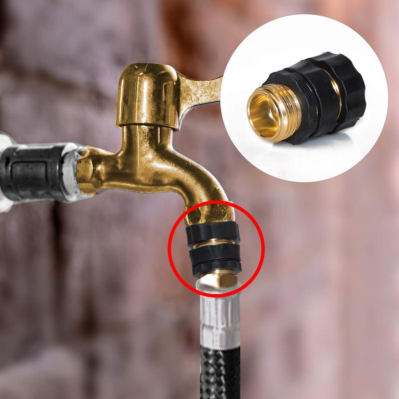 Garden Hose Quick Connector, 3/4 Inch Male and Female Garden Hose Fitting Quick Connector