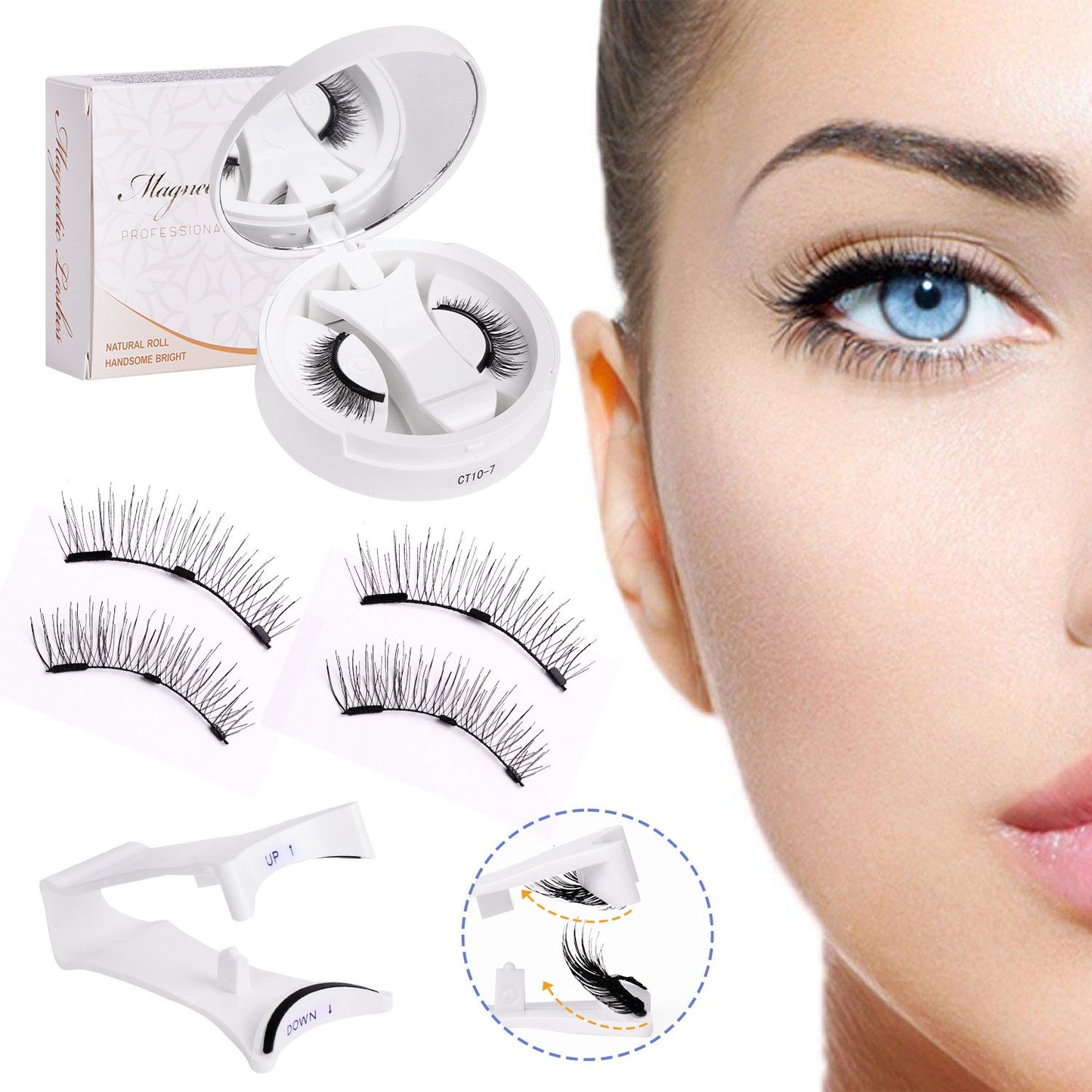 💖Summer Hot Sale-- Soft Magnetic Eyelashes All-in-One Box, Reusable