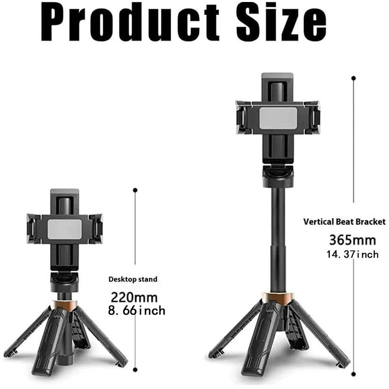 New portable selfie stick, mini tripod, flip-able flexible tripod