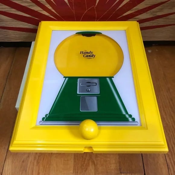🏆Last Day 50% OFF🍬Rare Vintage The Handy Candy Frame - Hanging Candy Machine Art🔥
