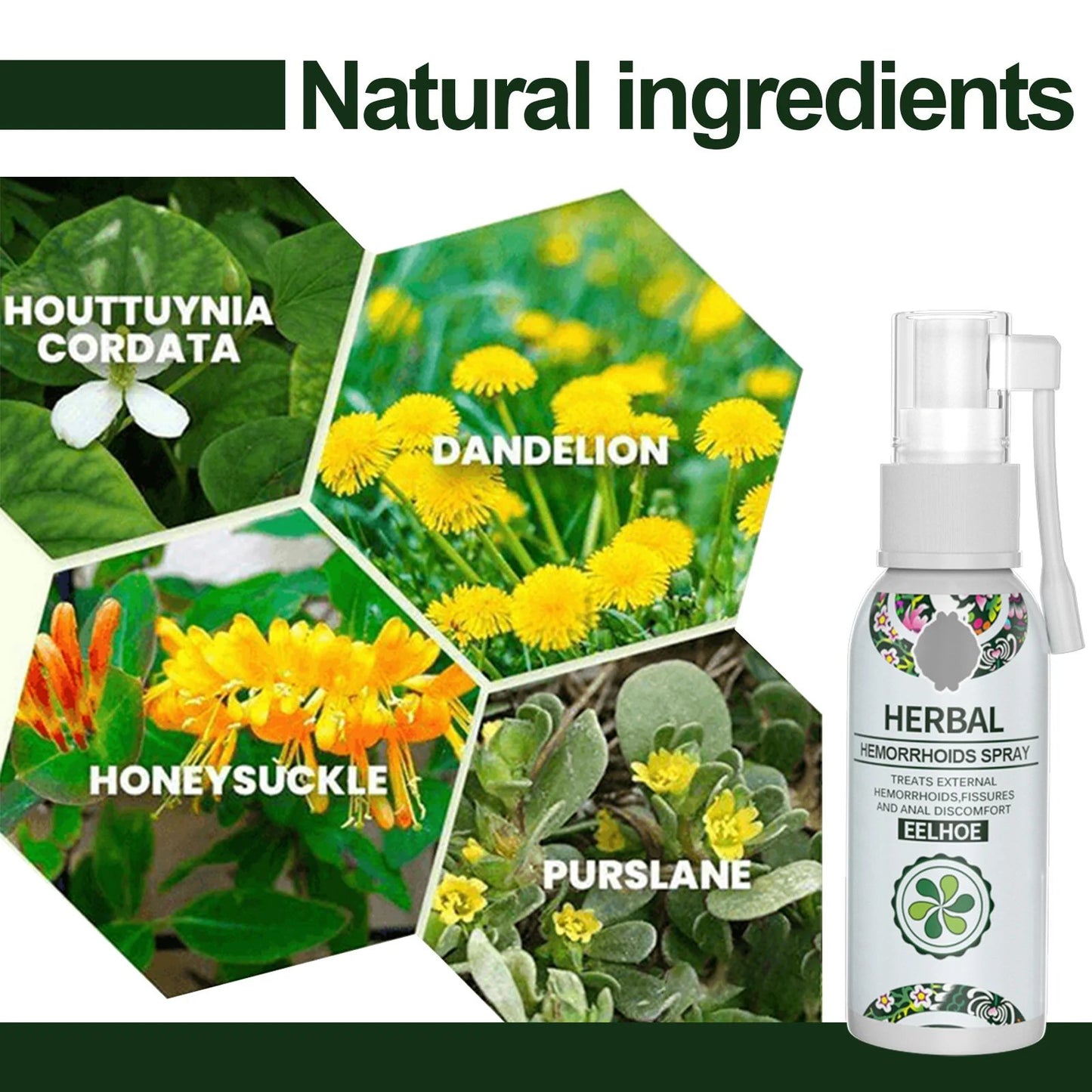 💥Herbal Hemorrhoids Spray - Permanent Removal & No Recurrence