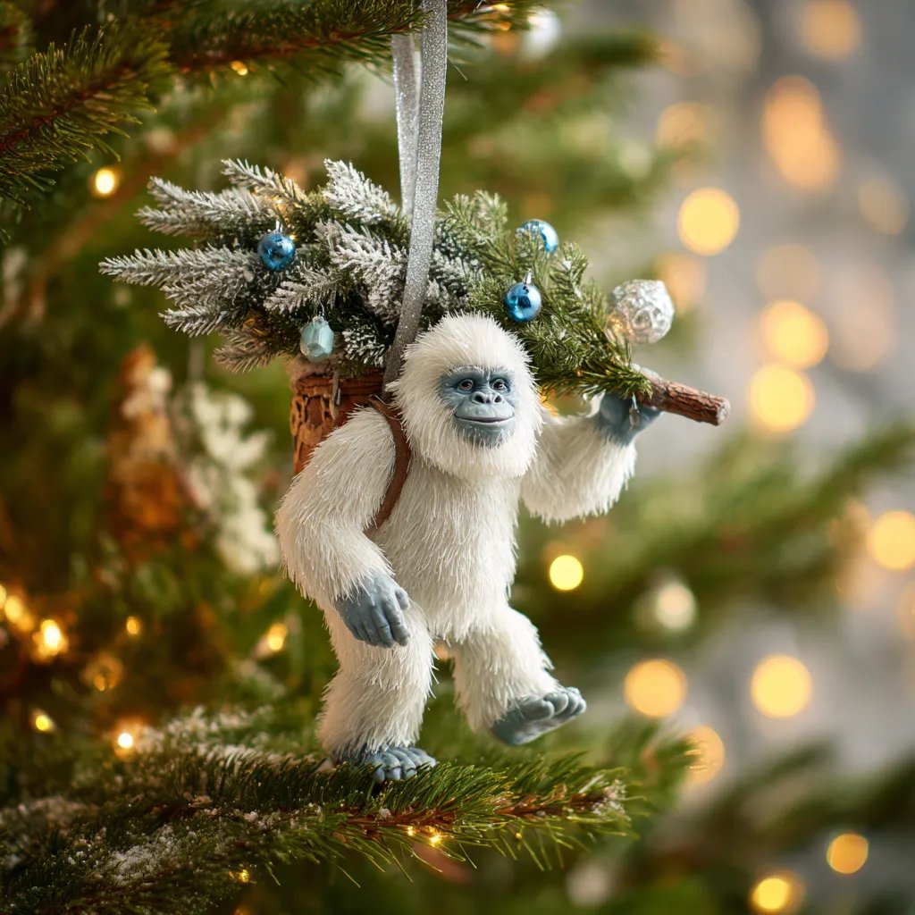 🎄👣Last Day 49% OFF - 2026 Wildlife Wonders CollectionTM Bigfoot Ornament(3D)🌟