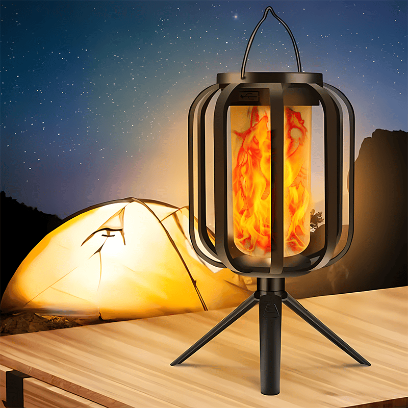 🔥Upgraded Flickering Flame Solar Lantern