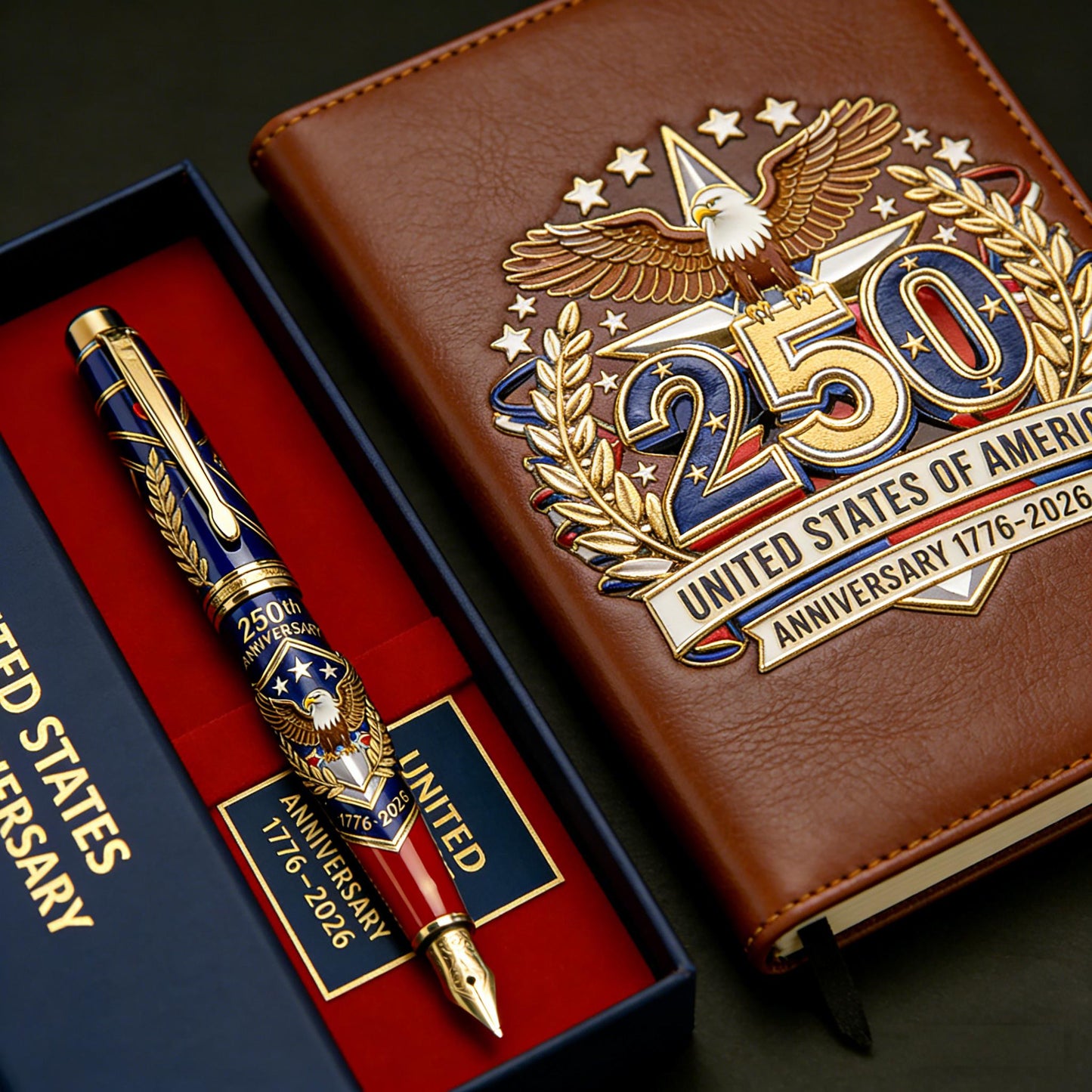 🔥Last Day 60% OFF -- 250th U.S. Anniversary Pen & Notebook Set