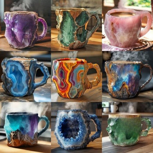 ✨️2025 New Mineral Crystal Coffee Mugs☕