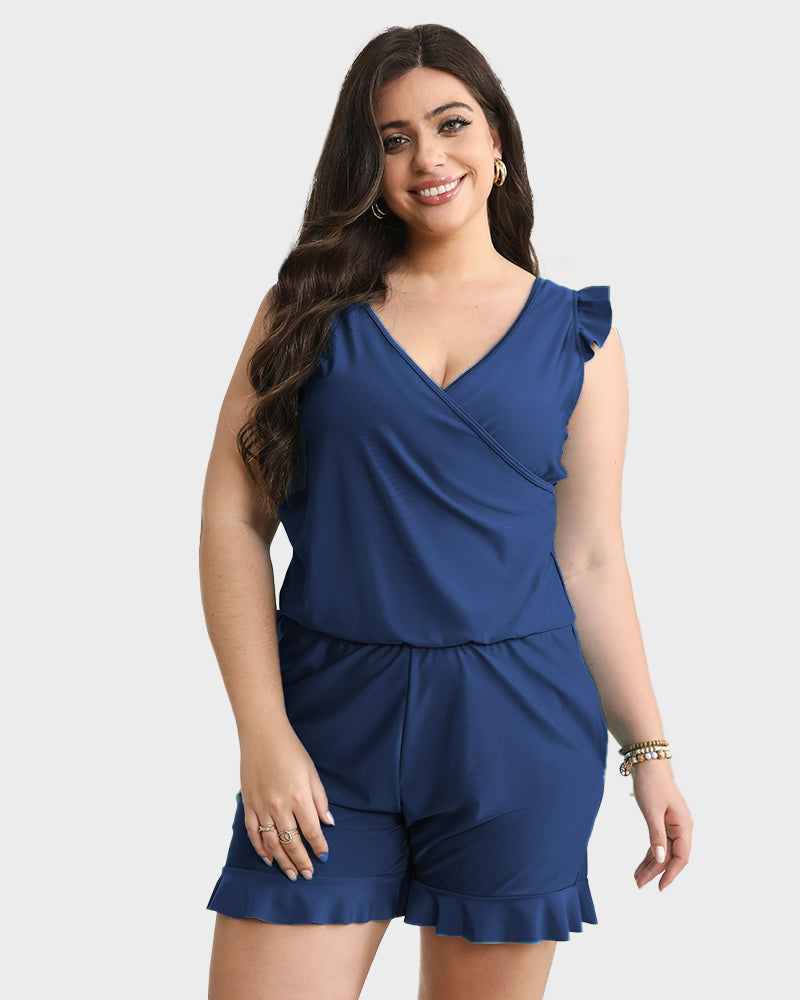 Built-in Bra Swim Romper