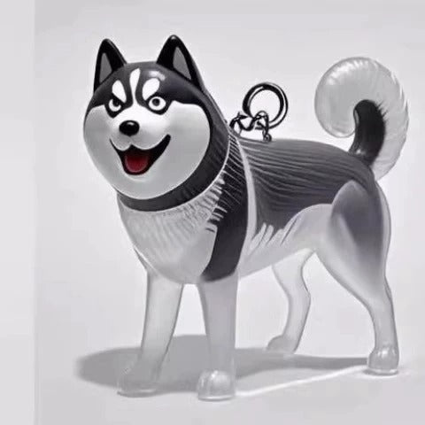 🐶🐱أحدث سلسلة مفاتيح إبداعية شفافة لجمع شعر الكلاب/القطط