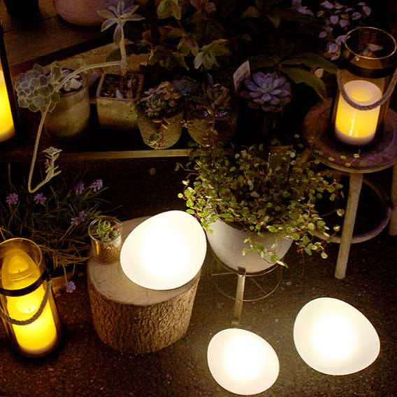 Solar Powered Pebble Stone Lamp Outdoor Park Garden Atmosphere Decoration Landscape Lamp Outdoor Villa Courtyard Lamp(Waterproof)