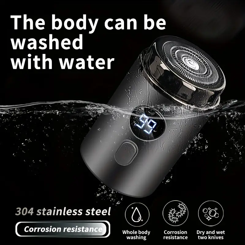 🔥Hot Promotion 49% OFF🔥Men's powerful mini electric shaver with digital display