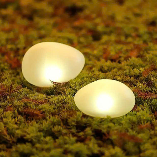 Solar Powered Pebble Stone Lamp Outdoor Park Garden Atmosphere Decoration Landscape Lamp Outdoor Villa Courtyard Lamp(Waterproof)