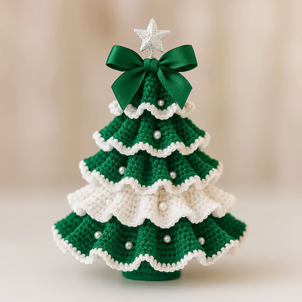 🤚🎁DIY Crochet Christmas Tree Kit – Handmade Holiday Decoration Set