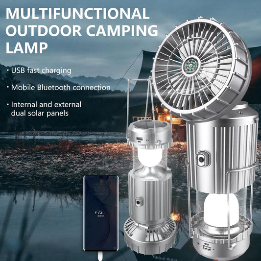 🔥Last day 75% off🔥5-In-1 Portable LED Camping Lantern With Fan
