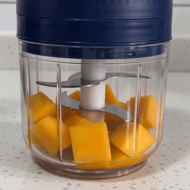 🔪🧄Rechargeable Large-Capacity Electric Food Chopper – Robust Motor & Stainless Steel Blades