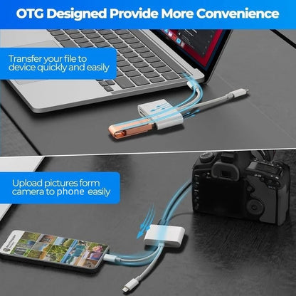 ⚡Last Day 50% OFF 📲 3-in-1 USB-C Memory Card Reader
