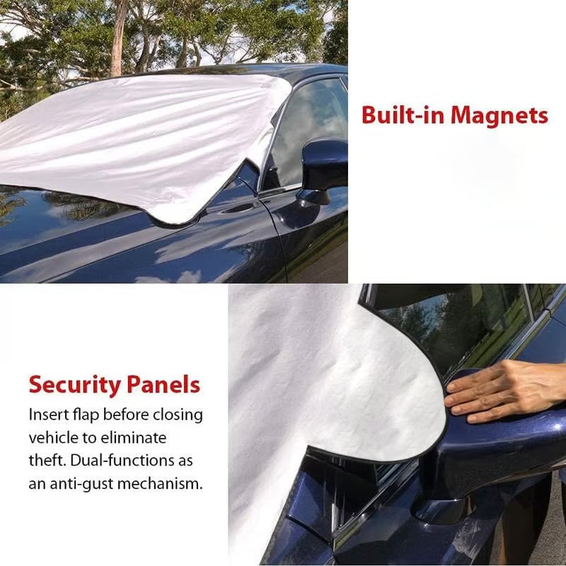 ❄️🚗 All-Season Car Windshield Snow & Sun Cover