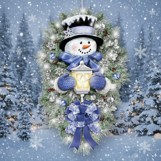 🔥BUY 1 GET 1 FREE🔥🎁"A WARM WINTER WELCOME" SNOWMAN  🌲Sticker⛄