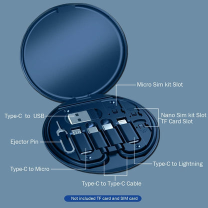 🔥9 in 1 Charging Cable Kit with Adapters & SIM Tool