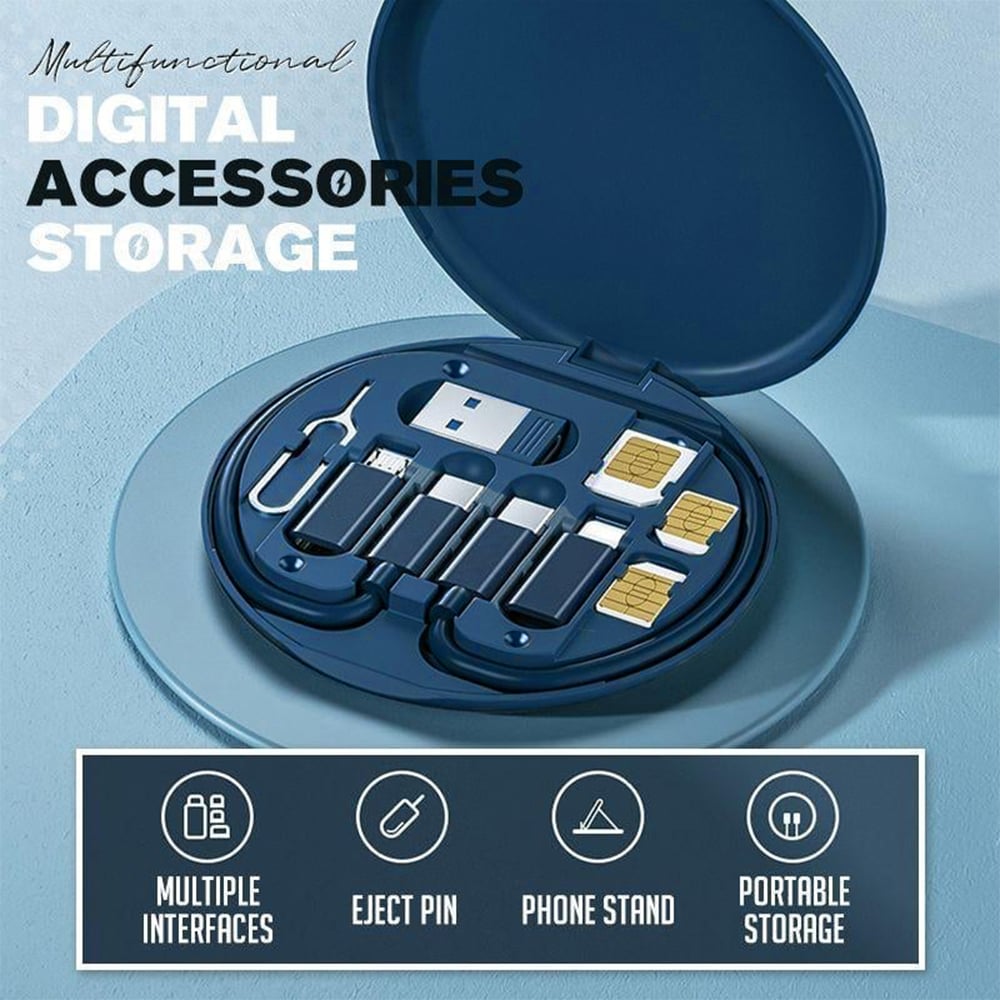 🔥9 in 1 Charging Cable Kit with Adapters & SIM Tool