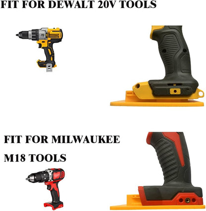 5-Pack Heavy-Duty Tool Holder Mounts for DEWALT 20V/12V & Milwaukee M18 Drills
