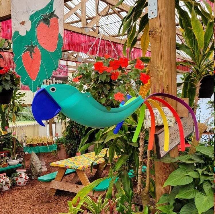 Final Inventory 70% OFF🦩Bright Colorful Bird Hanging Planter Yard Decor
