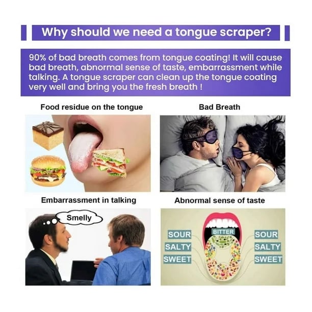 💥BodyAccel Tongue Cleaning Gel Band Brush👄