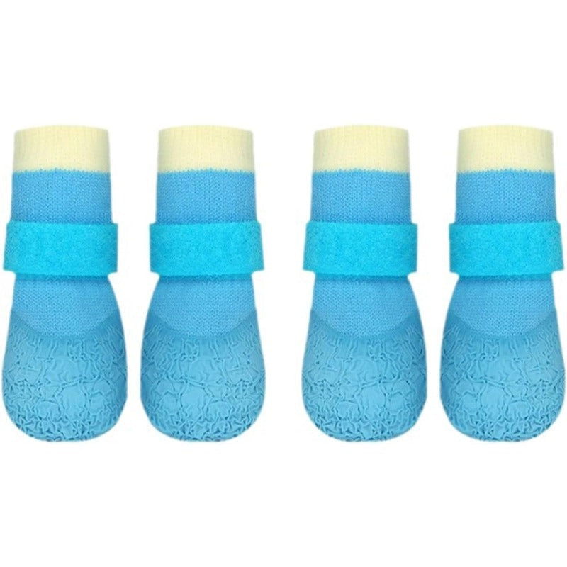 🐶🌧️  Premium Waterproof Knit Dog Boots – Anti-Slip Paw Protection for Indoor & Outdoor Adventures