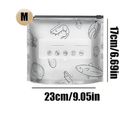 ♻️ Reusable Aluminum Foil Sealable Food Storage Bags