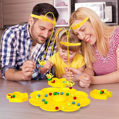 Fun Family Games for Kids and Adults Colorful Multifunctional Magnetic Bee Toy String Game for Outdoor Backyard Travel Camping Edition Ages 3+