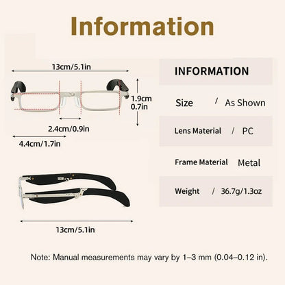 (🎁Last Day 50% OFF)👓Foldable Anti-Blue Light Reading Glasses with Case