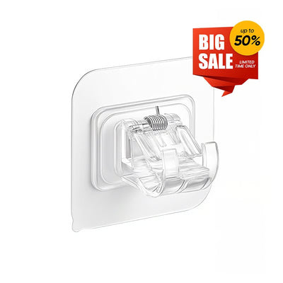 Transparent Hanging Rod Clip