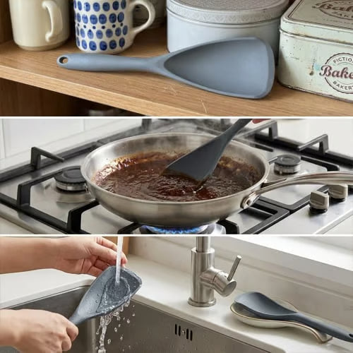🥄 Premium Silicone Cooking Spoons for Non stick Cookware🍳