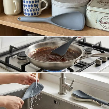 🥄 Premium Silicone Cooking Spoons for Non stick Cookware🍳
