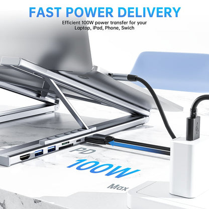 Flash Sale 50K+ SOLD! Almost Gone- 8-in-1 USB-C Laptop Stand,Best Gifts