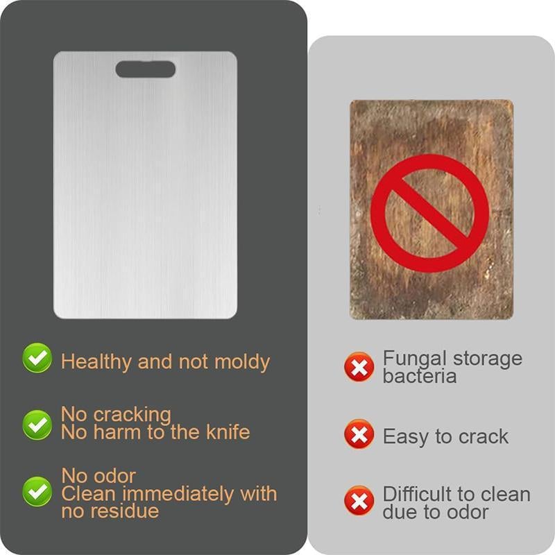 🏆🔥Stainless Steel Double Sided Chopping Board