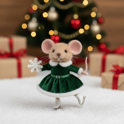 🏆Flash Sale 60% OFF - 🧑‍🎄🐭Handmade Needle Felt Christmas Mouse