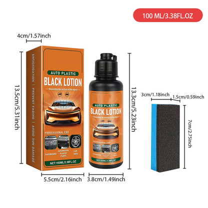 ⚡ 2026 New Upgrade! 🚗🧴Plastic Restorer for Cars – Interior Trim Cleaner, Stain Remover & Deep Black Shine Restoring Spray