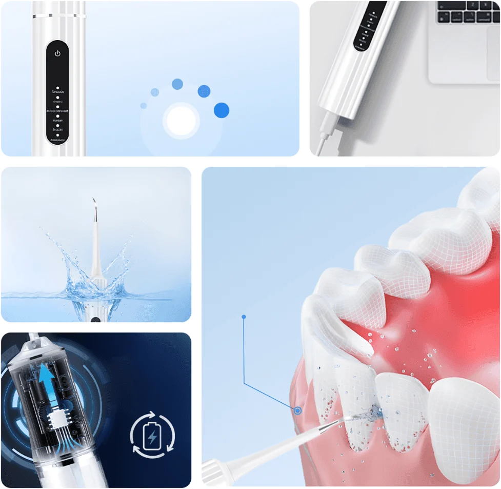 😁Ultrasonic Teeth Whitening Cleaner Set