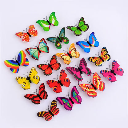🦋 3D Colorful Butterfly LED Night Light – Creative Stick-On Wall Decor