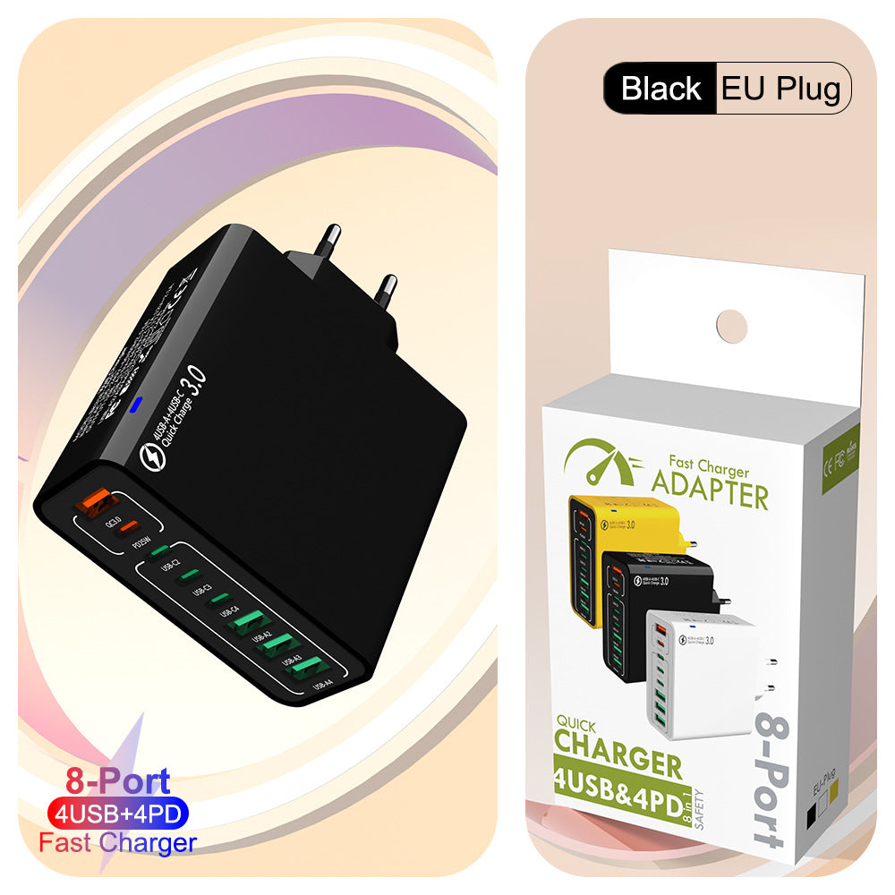 🔥8 in 1 Ports USB Fast Charger – Power Multiple Devices Simultaneously