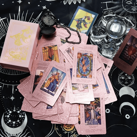 🔥Witchy Cauldron Rose Gold Tarot Cards with Guide Book