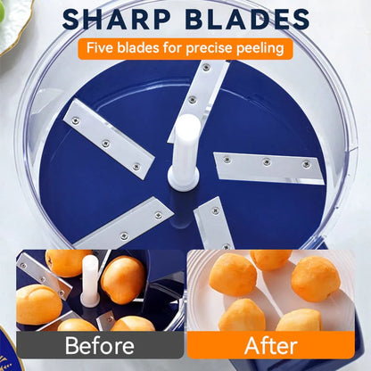 🥔 Hands-Free Electric Fruit & Vegetable Peeler – Fast, Safe & Mess-Free