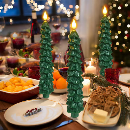 🔥 Early Christmas Sale 49% OFF 🌲Christmas Tree Flameless Taper Candle Lights with Remote Control