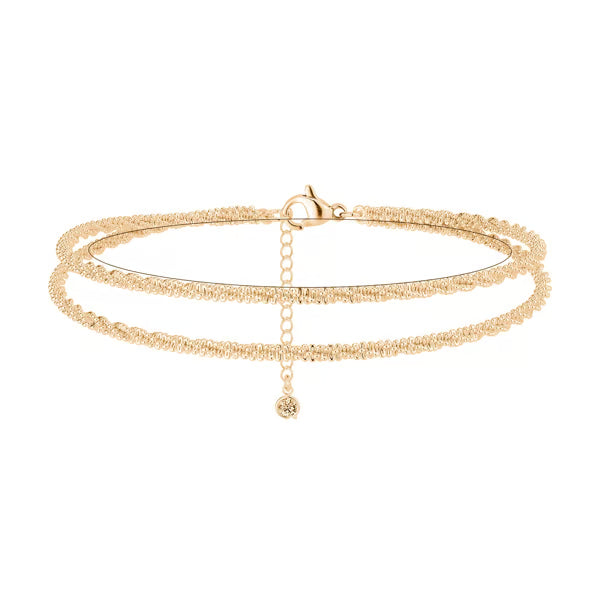 🔥✨Minimalist Layered Shiny Anklet For Women