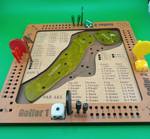 Tabletop Dice Golf Game