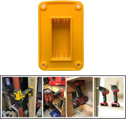 5-Pack Heavy-Duty Tool Holder Mounts for DEWALT 20V/12V & Milwaukee M18 Drills