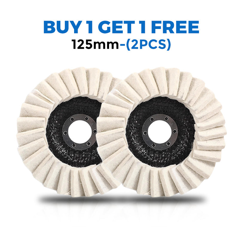 🔧 BUY 2 GET 3 FREE 🧰 Heavy-Duty Wool Felt Polishing Disc – Mirror-Like Finish Made Easy